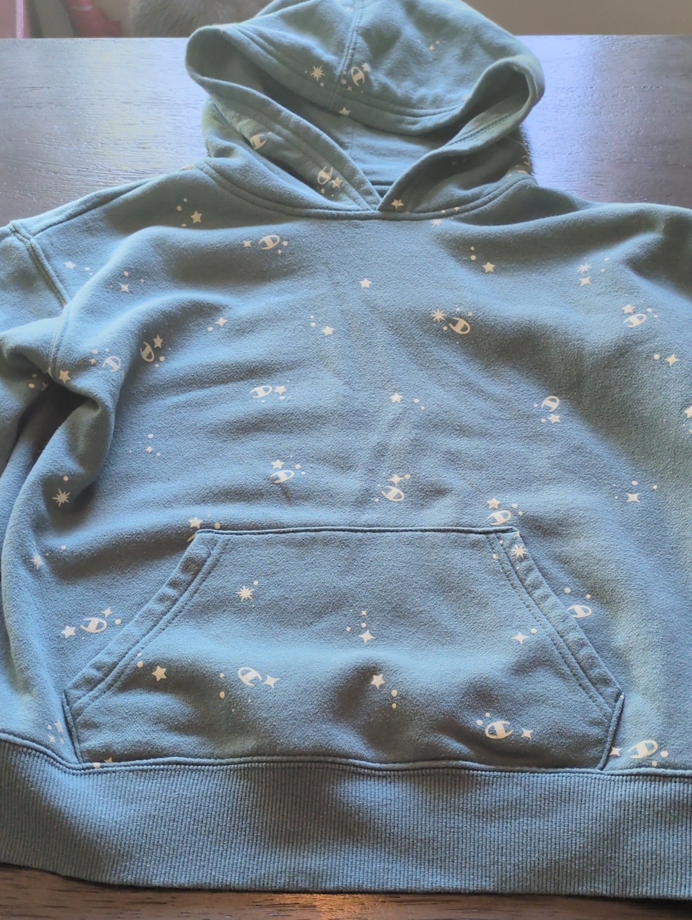 Champion Girls Hoodie with White Star & Logo Print